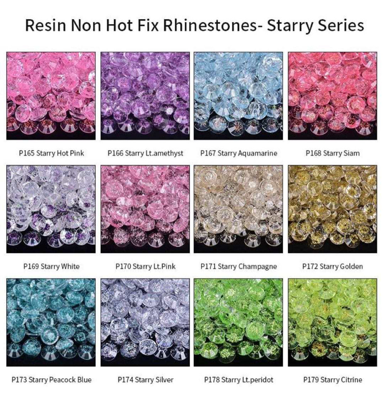 Starry resin stones 5mm